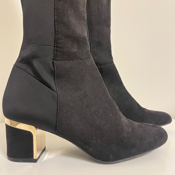 DKNY Knee High Suede Boots - Picture 2 of 7